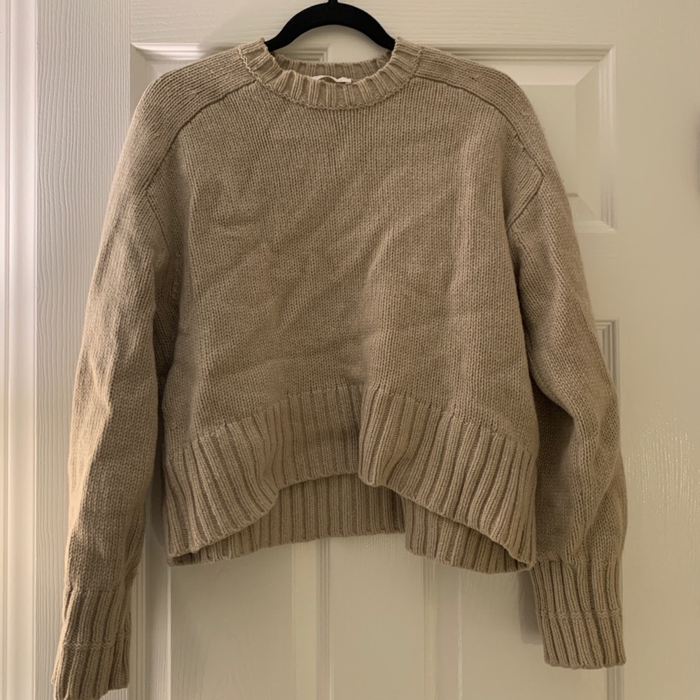 Everlane Wool/Cashmere Blend Square Crew Sweater